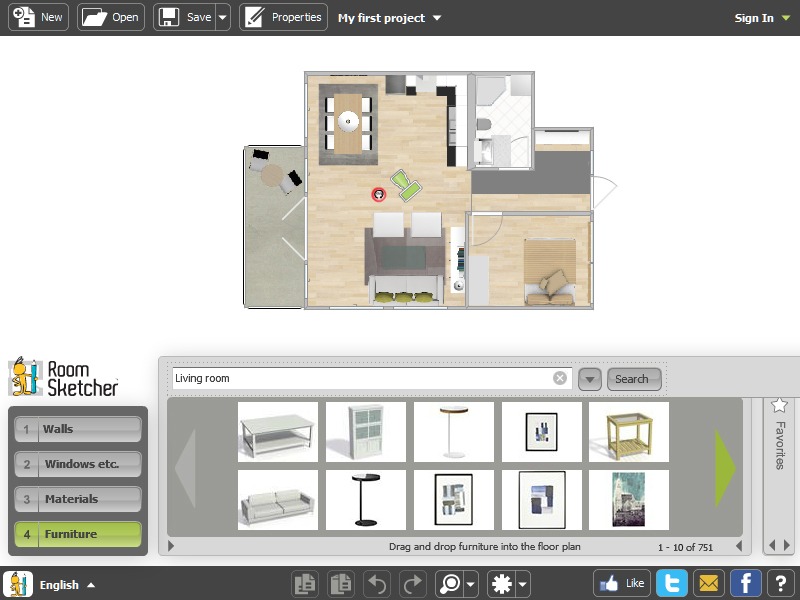 roomsketcher home designer free download